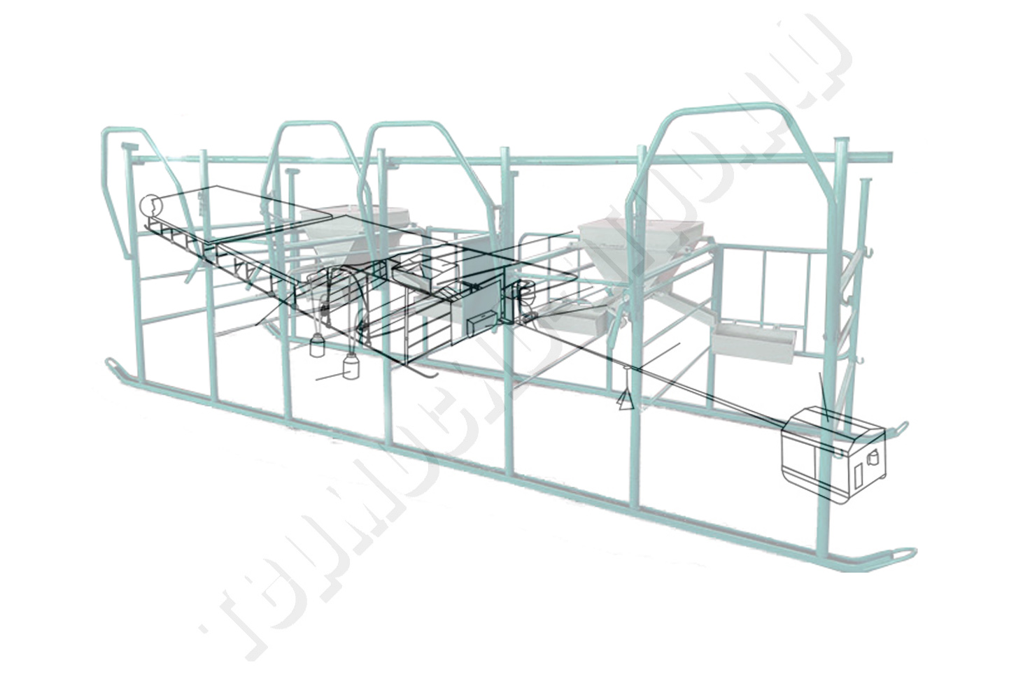 Установка доильная ПДУ-8 (п.д., ведро, СН-60)